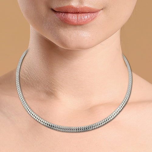 Basic Silver Dots Slider/ Chokers