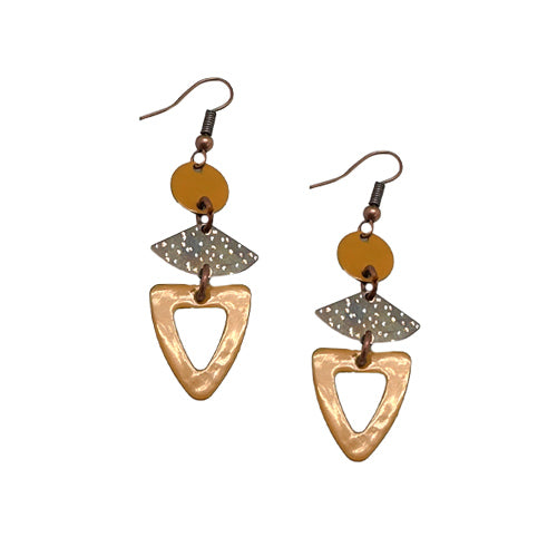 Honey mustard Dangle Earrings