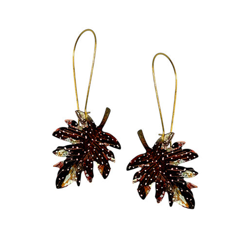 Maple Leaf Dangle Earrings