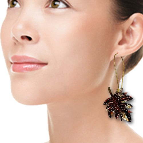 Maple Leaf Dangle Earrings