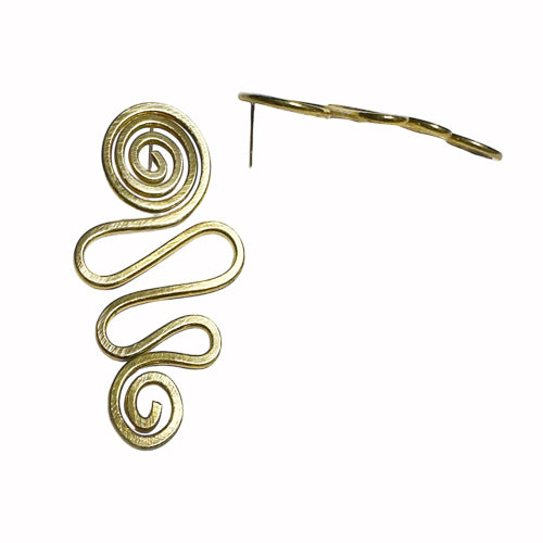 Stad Swarley Long Gold Earrings